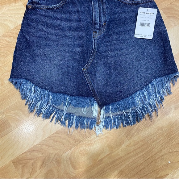 🆕 FREE PEOPLE BAILEY DENIM SKIRT - Picture 4 of 7